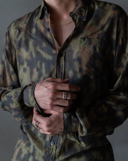 DRIES VAN NOTEN Cotton Sheer All-over design shirt