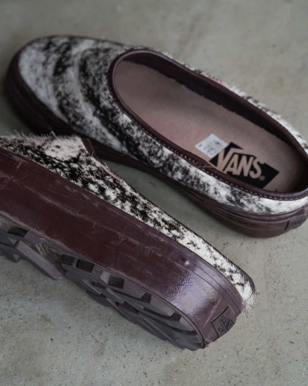VANS Hair Calf Marble Slip-On