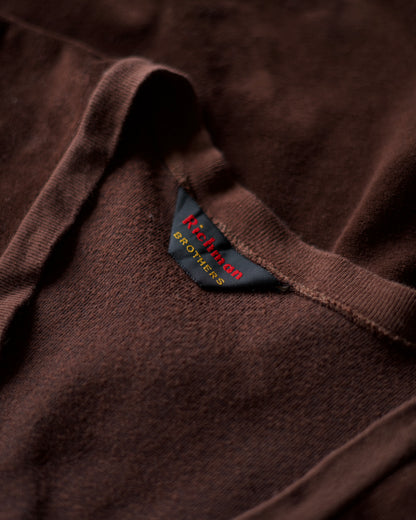 80's Richman Brothers V Neck Velour Knit