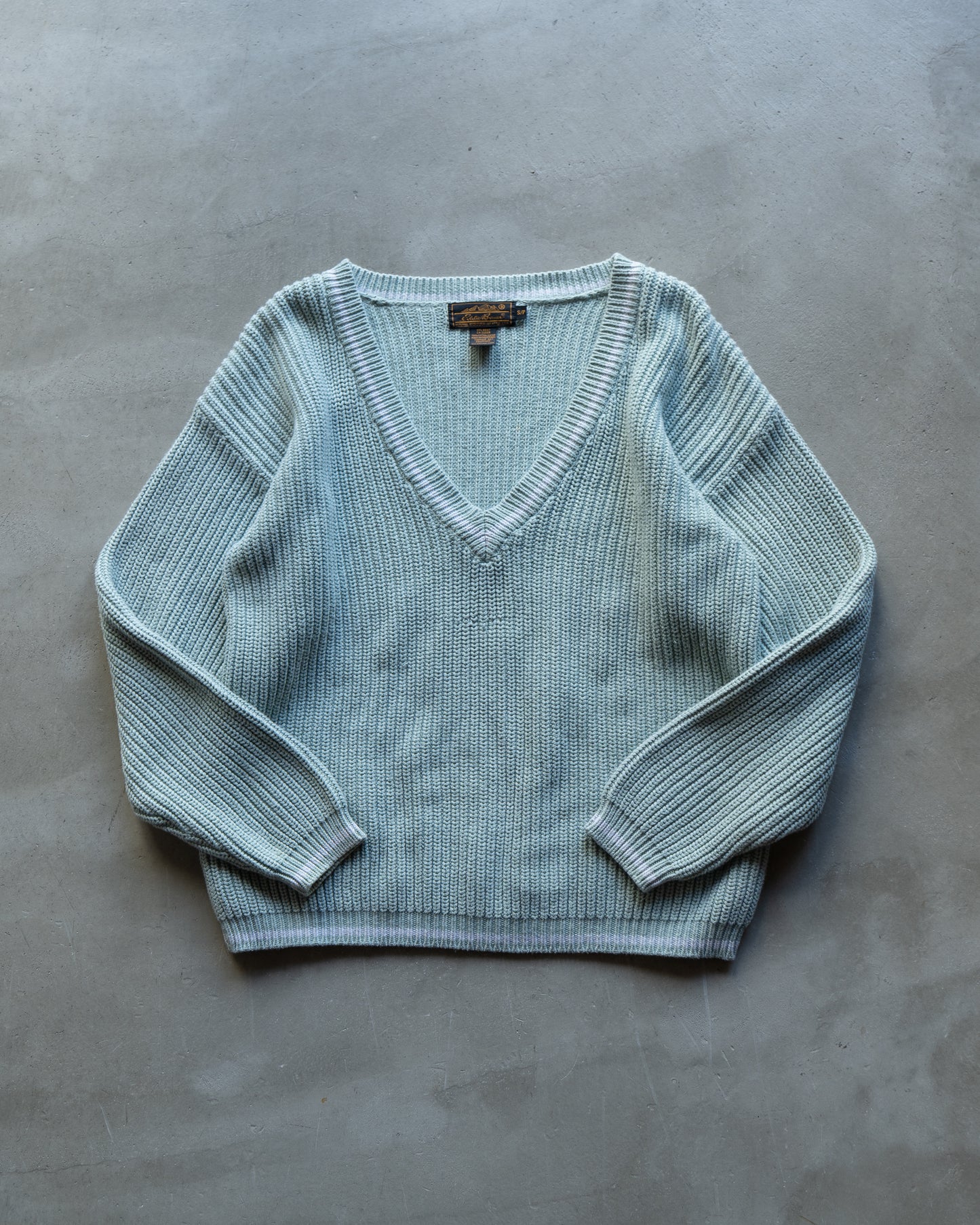 ( ladies ) Eddie Bauer cotton v-neck sweater