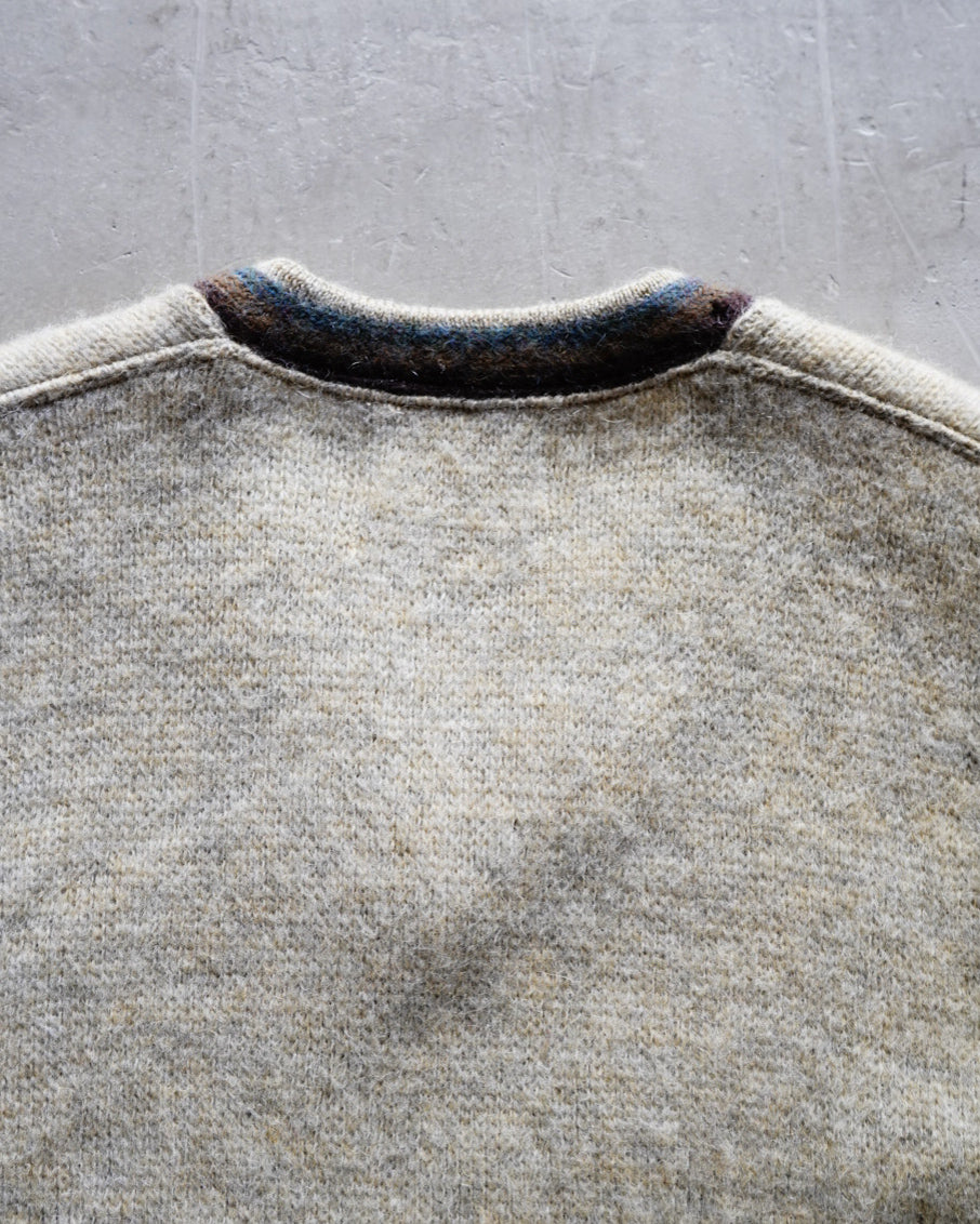 60s~JANTZEN wool mohair V neck knit sweater
