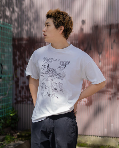 Euro Design Cartoon Print Tee