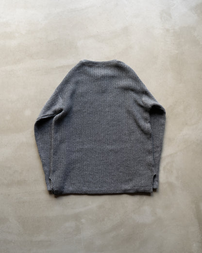 VIGORIA Henley Neck Knit Sweater