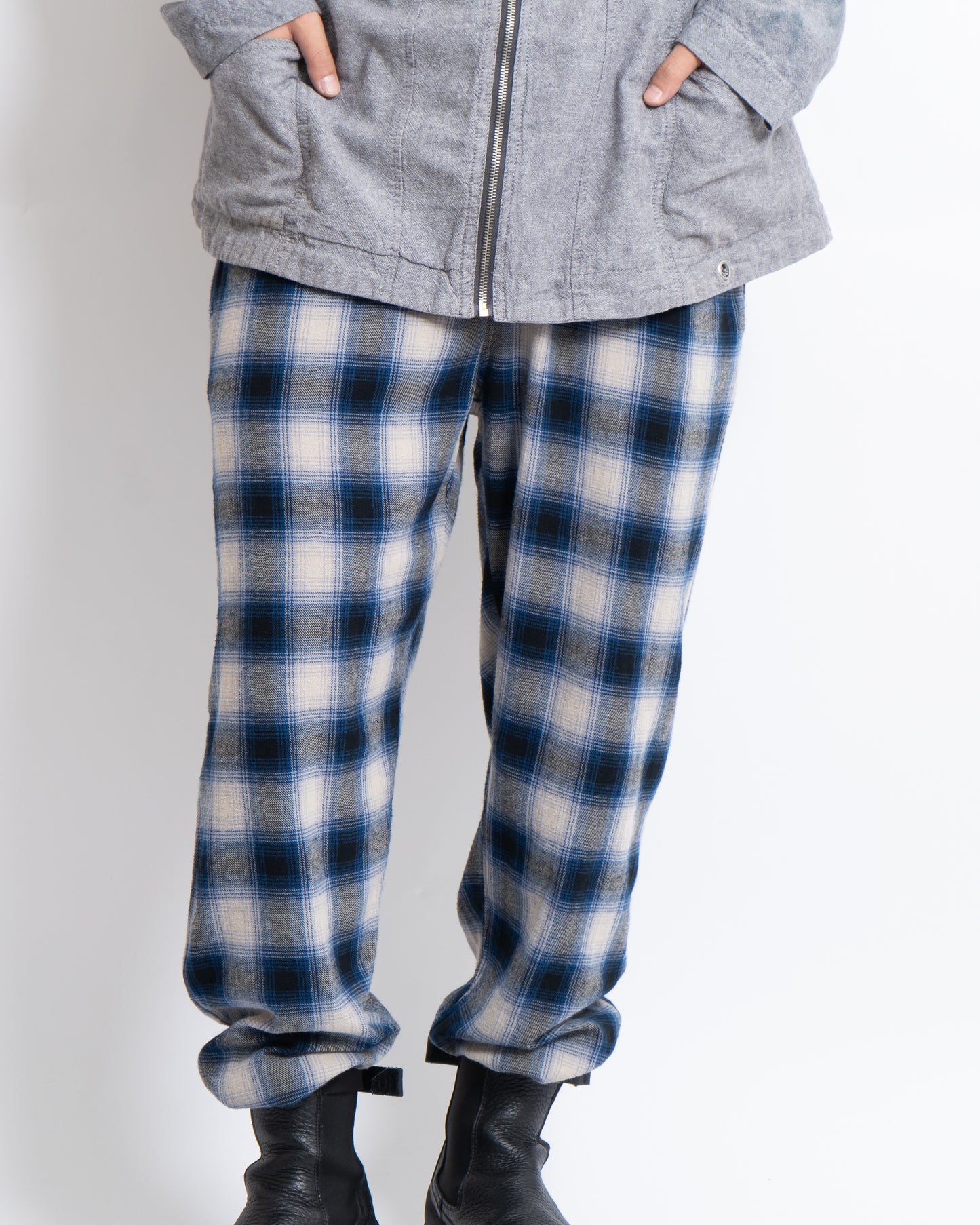 Ralph Lauren ombre check cotton easy pants