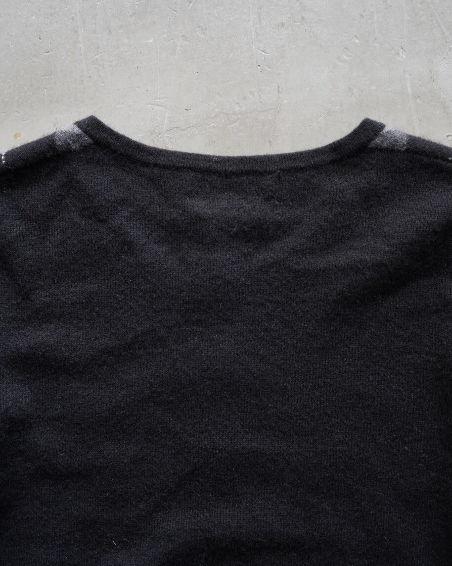 "ladies" Argyle pattern cashmere cardigan