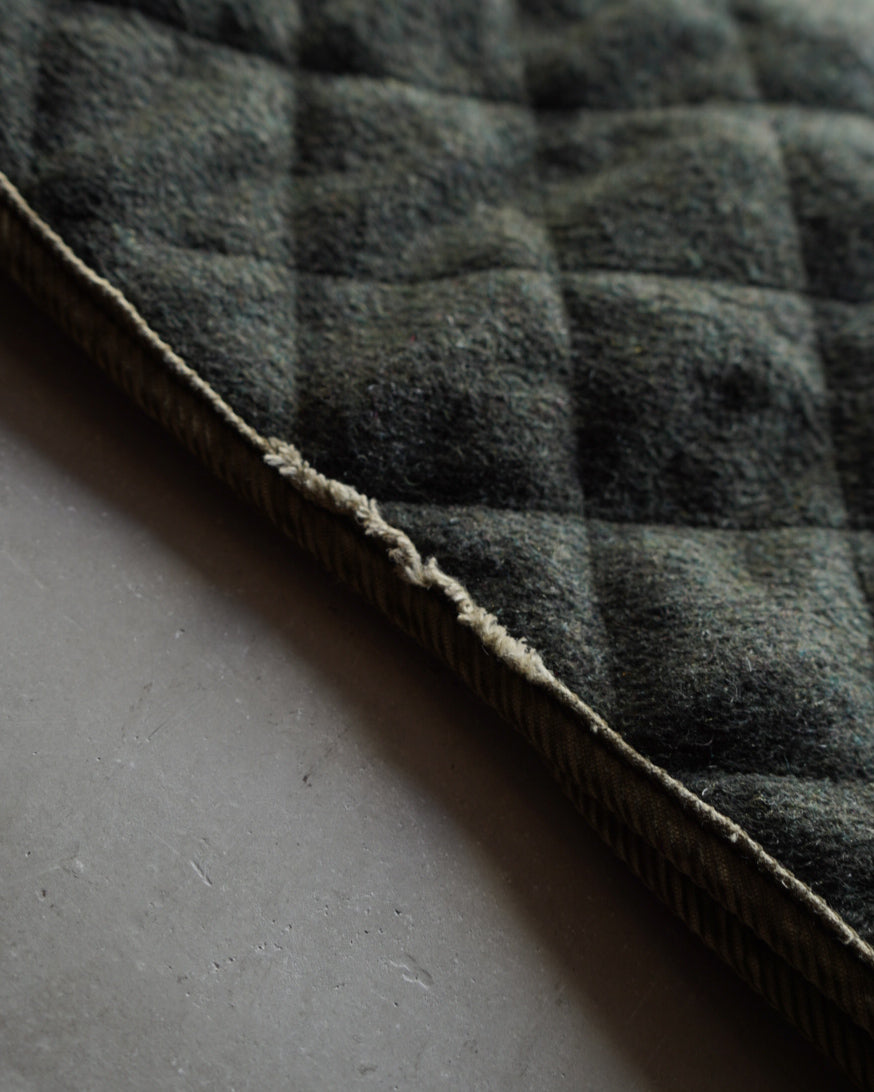 HUSKY wool switching quilting jacket