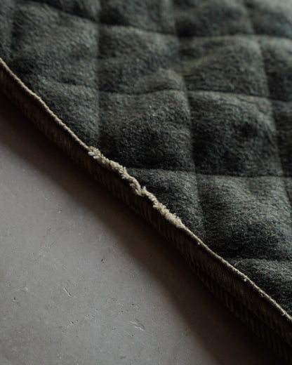 HUSKY wool switching quilting jacket