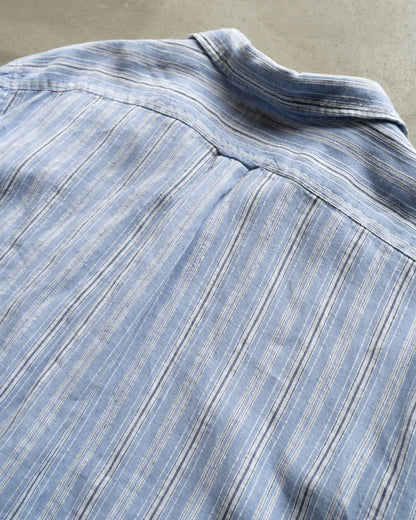 Ralph Lauren "Caldwell" linen open collar shirts