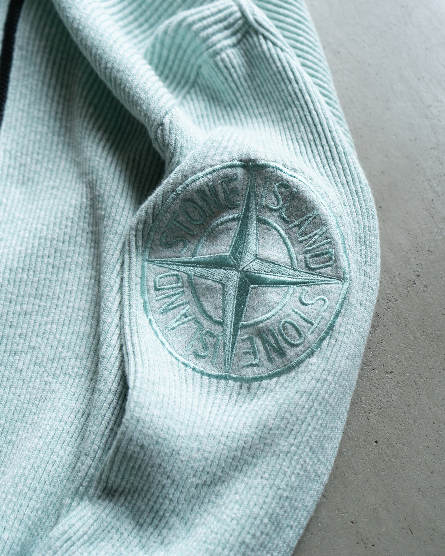 stone island full zip up knit foodie jacket