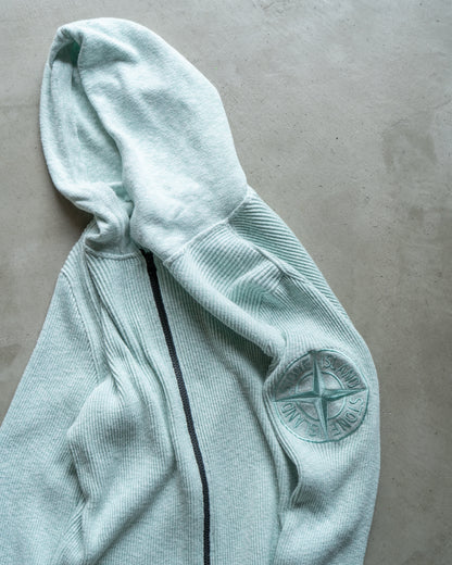 stone island full zip up knit foodie jacket
