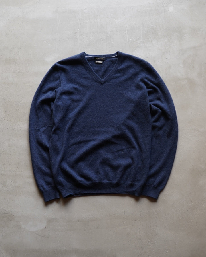 "ladies" Massimo Dutti cashmere shallow v neck knit  sweater