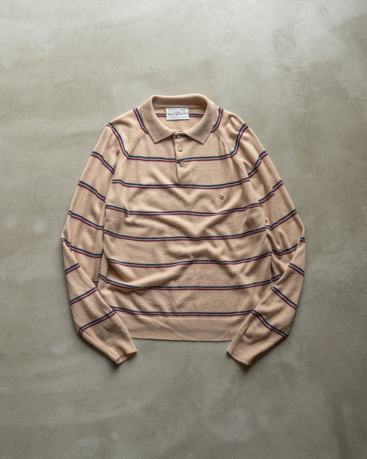 Christian Dior acrylic wool polo knit