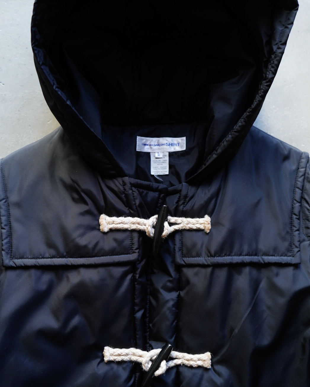 COMME des GARCONS SHIRT nylon duffle coat
