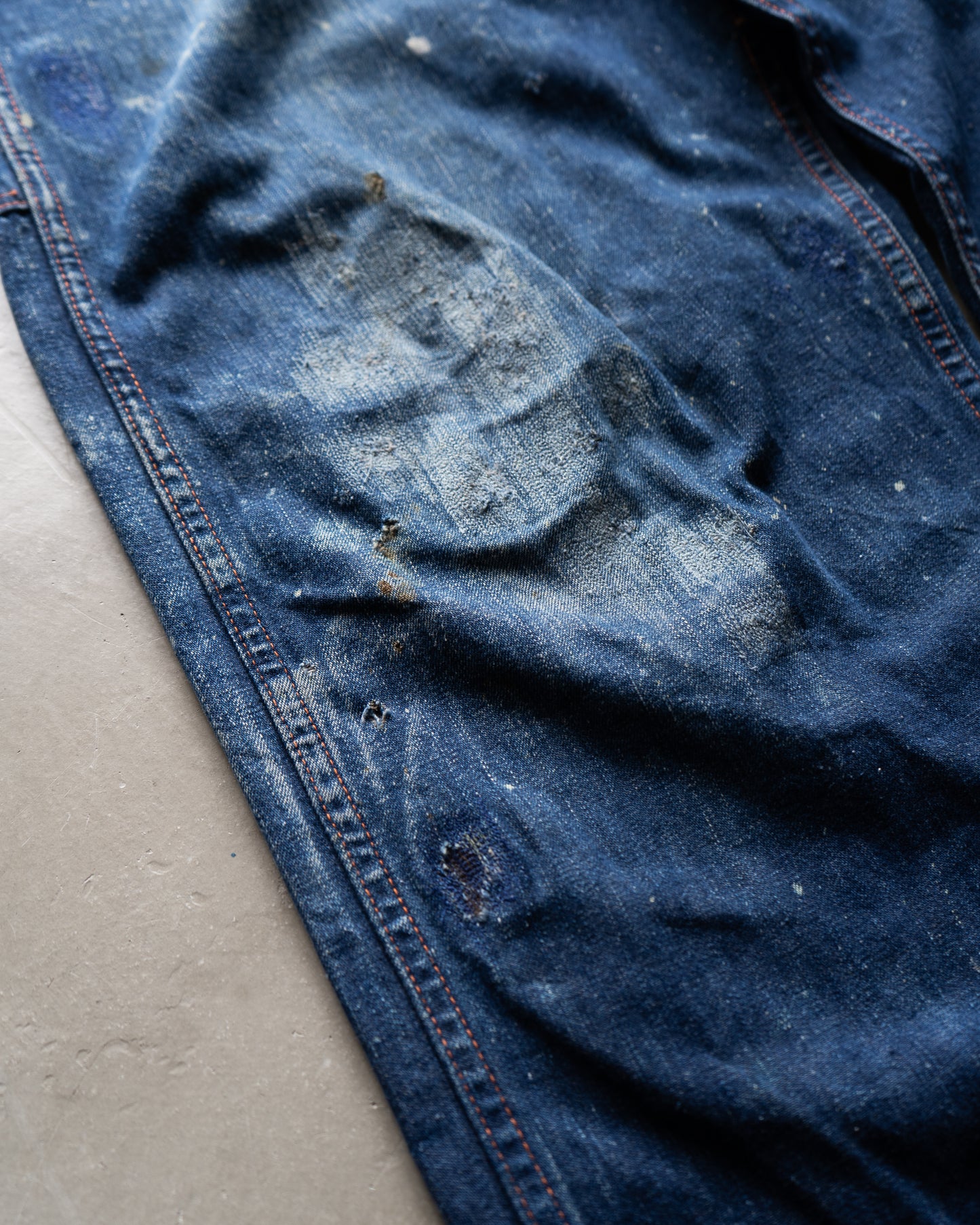 50s vintege pionneer painted work denim pants