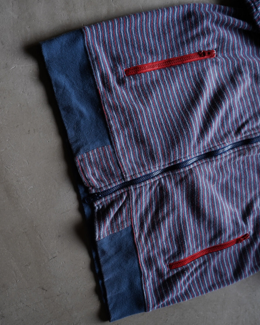 stussy border double zip up foodie