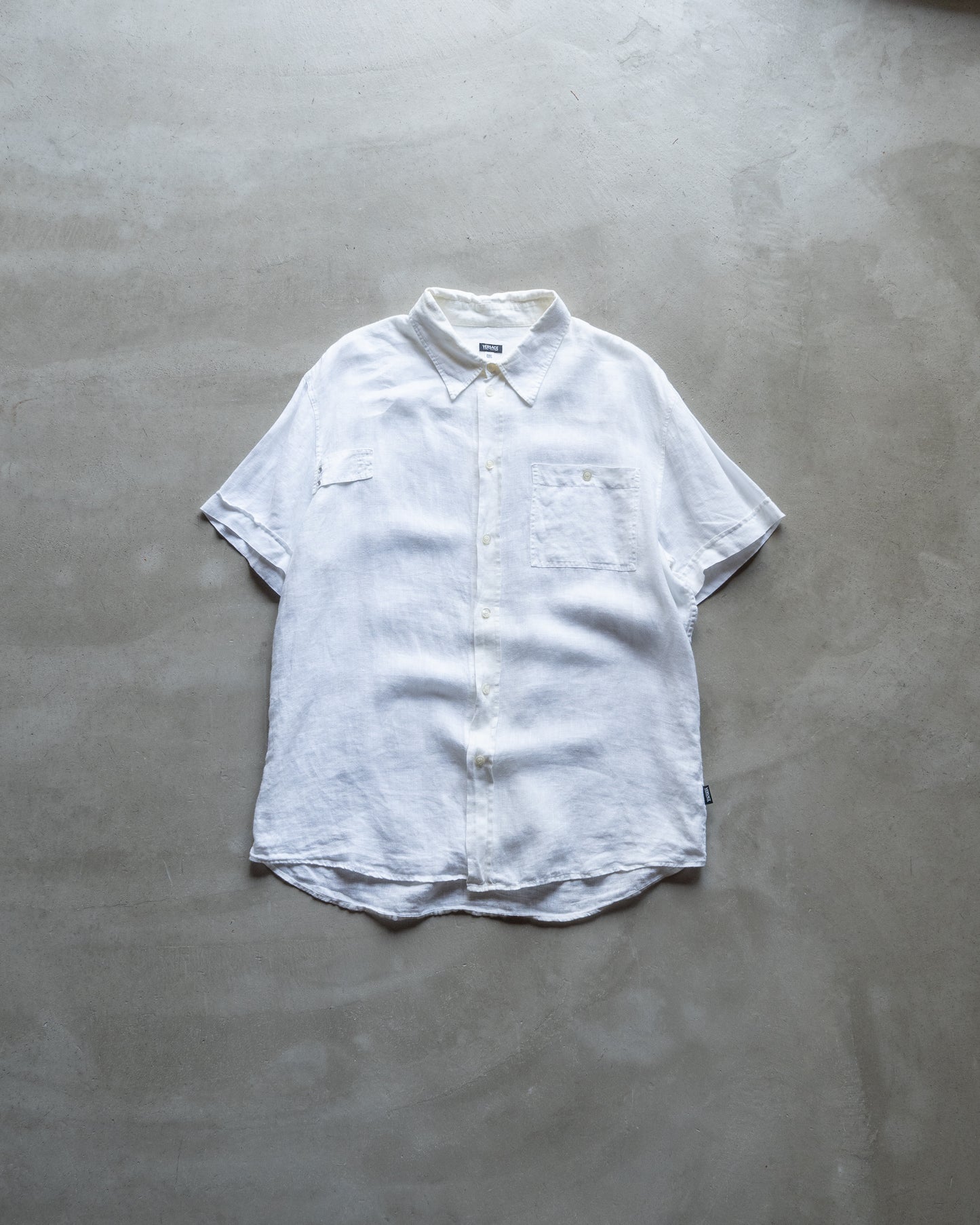 versace linen short sleeve shirts