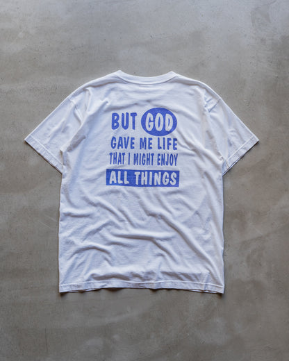 00's lettered print message tee