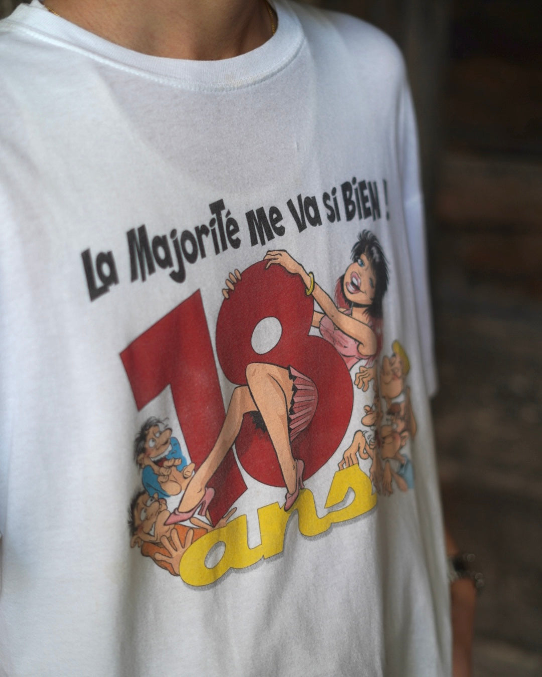 Erotic Euro Design Print Tee