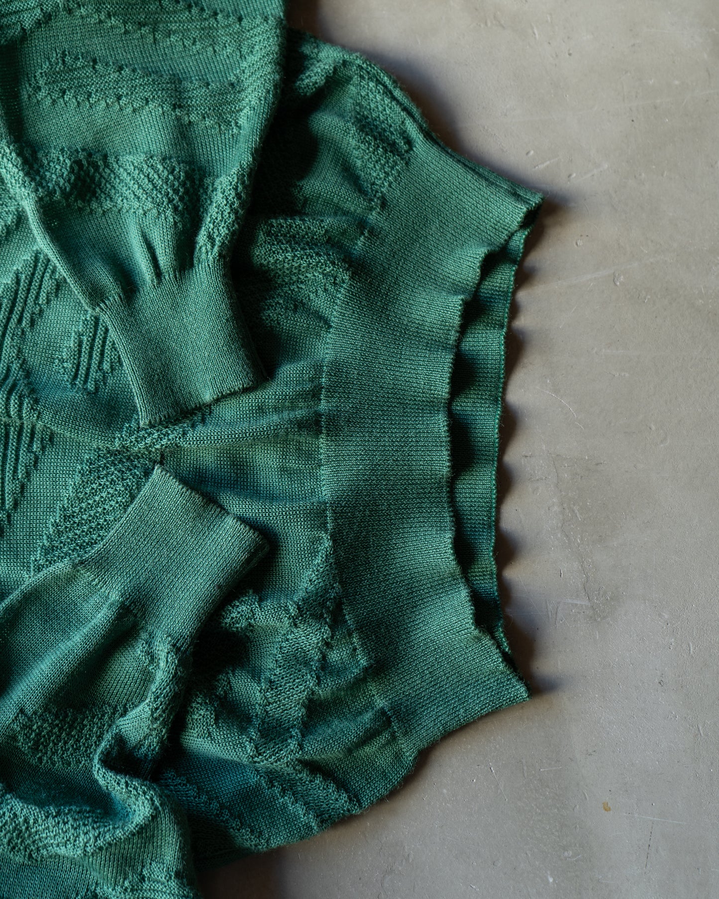 Yves Saint Laurent Linen Acrylic V neck knit