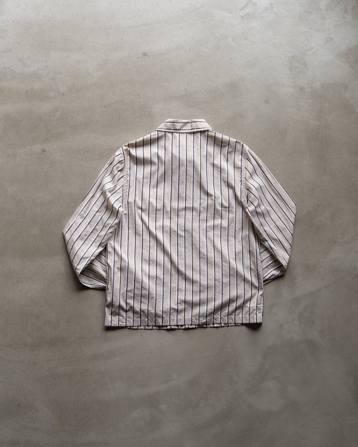 19SS Maison Margiela stripe cotton trucker shirts jacket