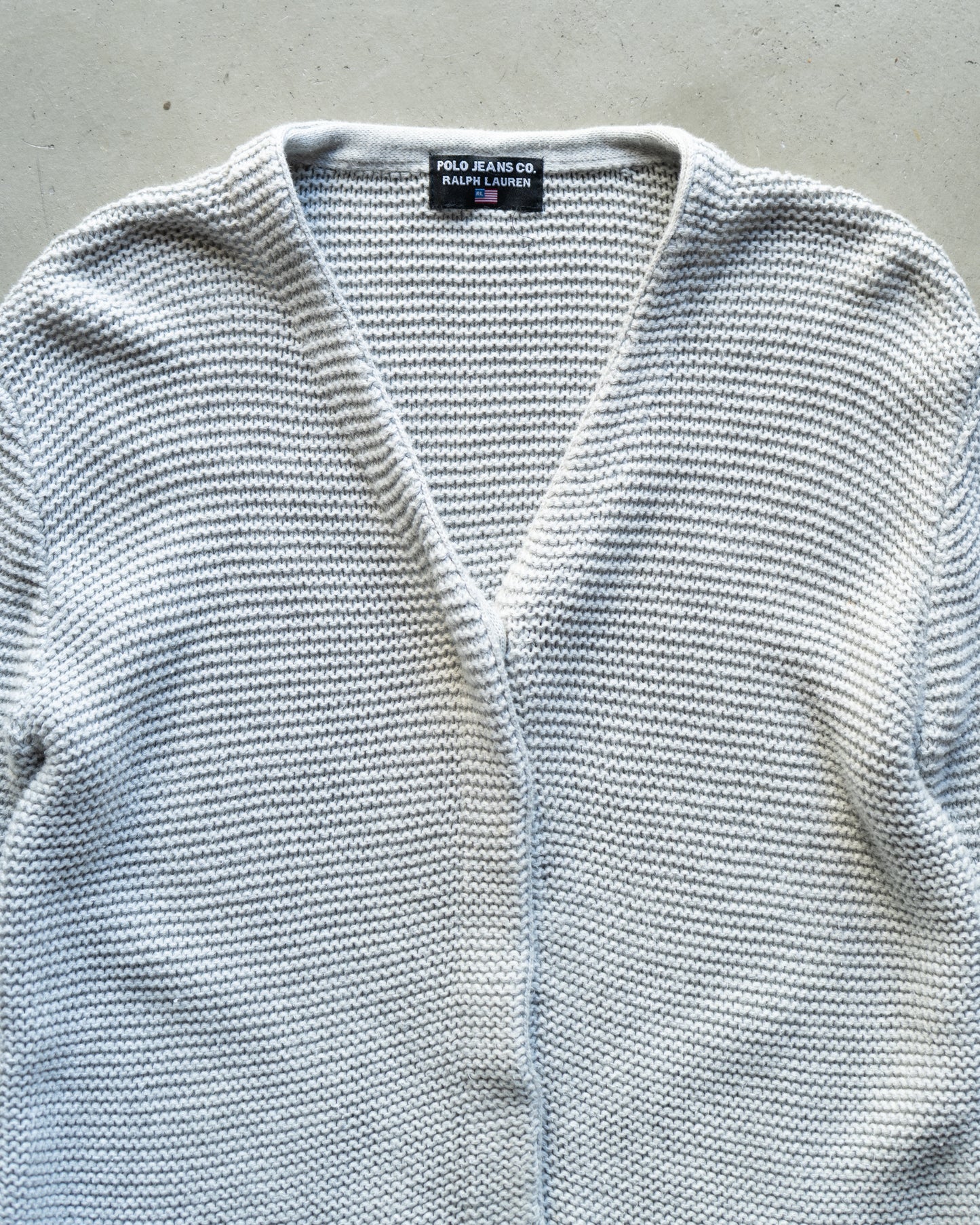 "ladies"POLO JEANS cotton design snap button cardigan