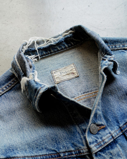 Ralph Lauren damaged denim jacket