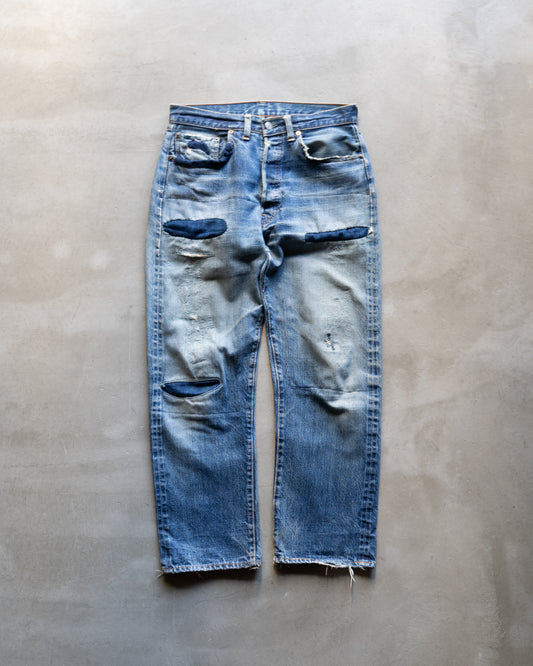 60's Levi's 501 "Big E" good repaired denim pants