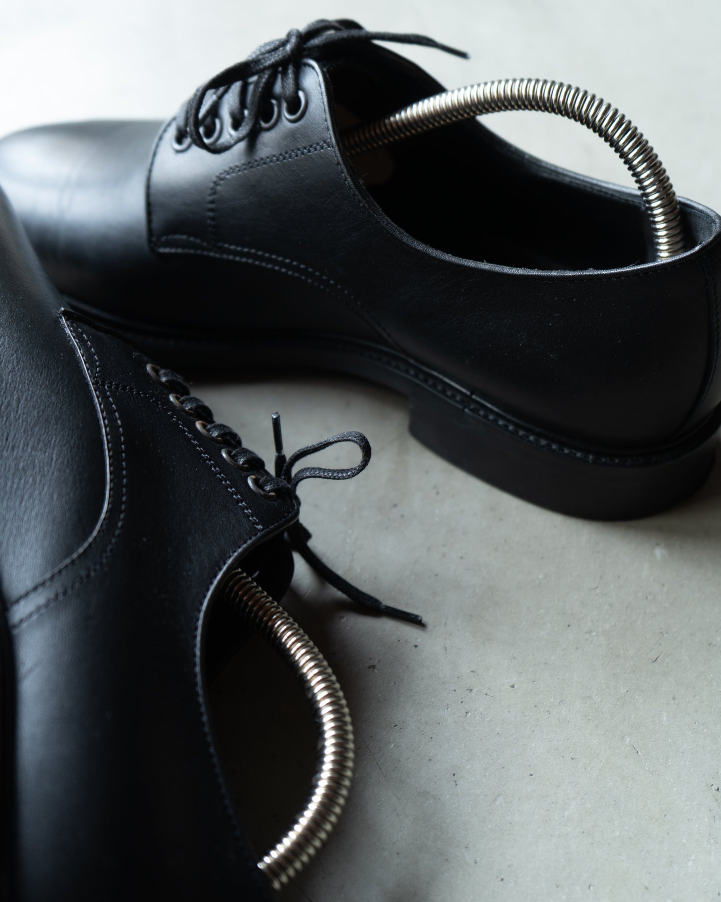 LOEWE plane toe leather dress shoes "made in italy"