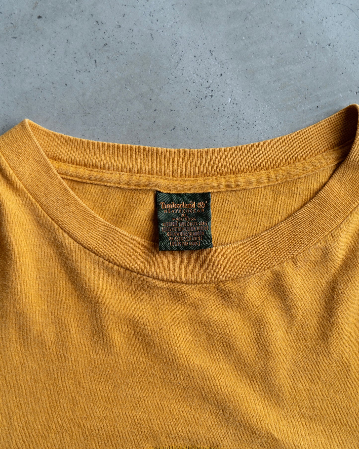 90's Timberland logo design print long sleeve tee