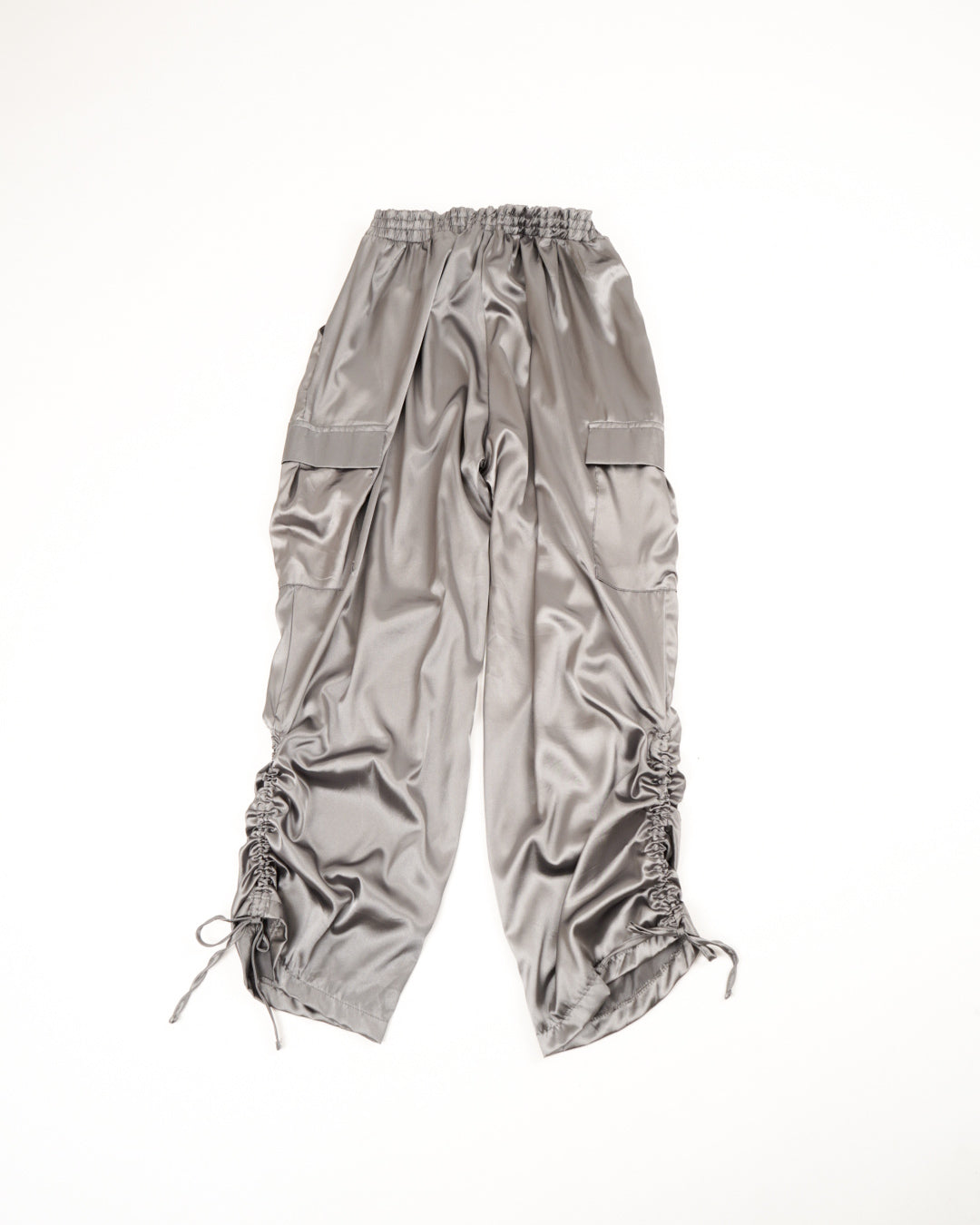 satin cargo easy pants