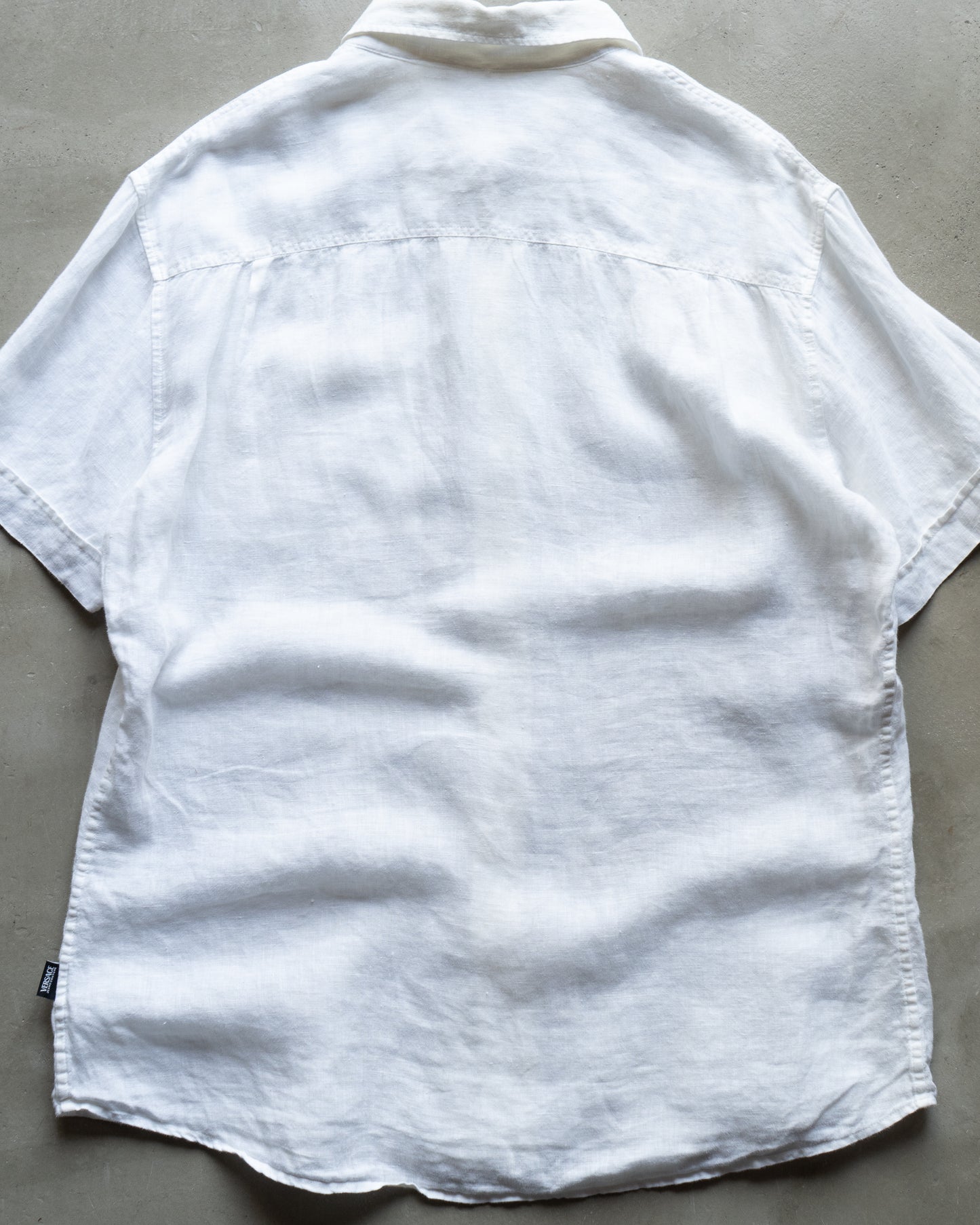 versace linen short sleeve shirts