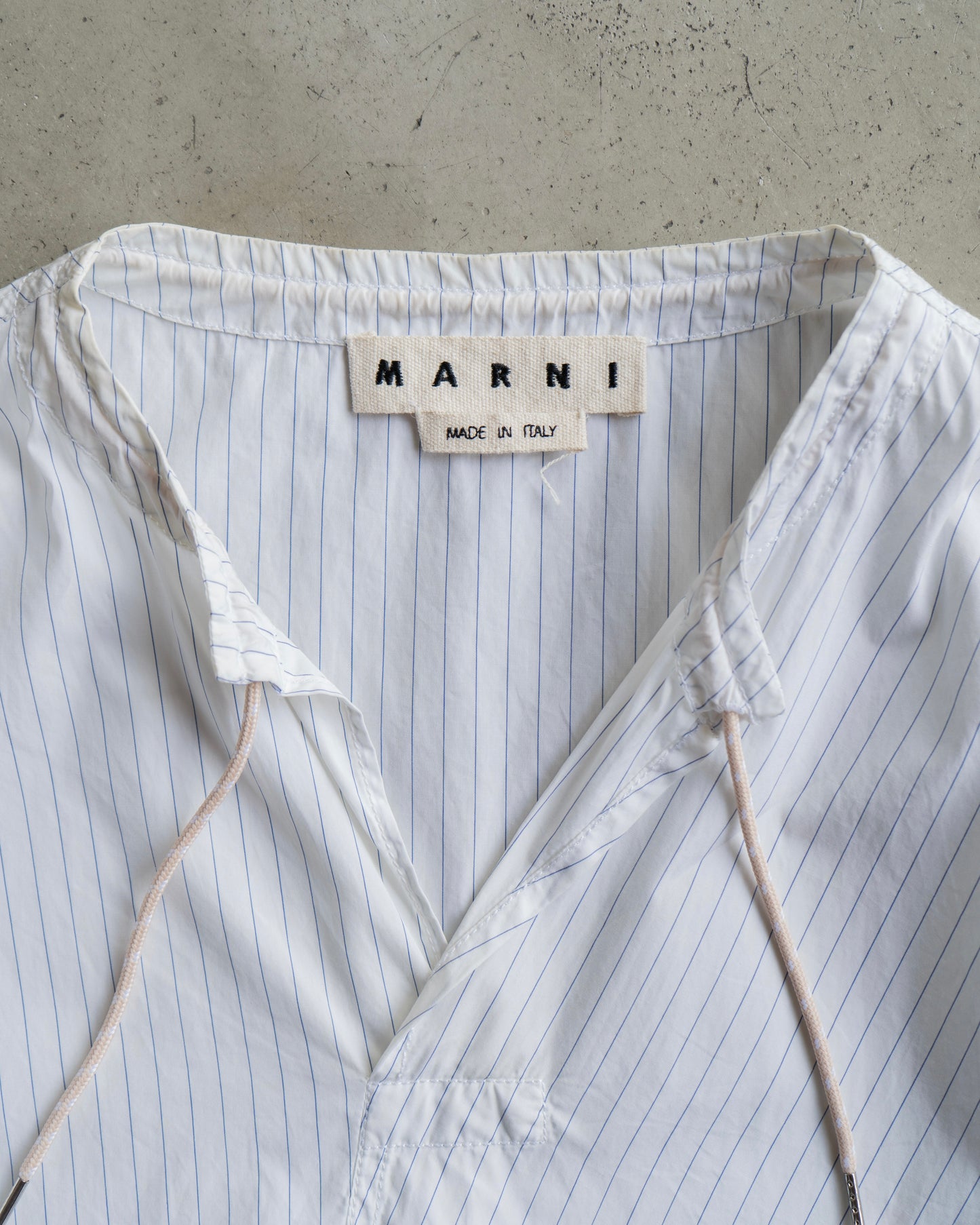 MADE IN ITALY MARNI stripe design short sleeve shirt
