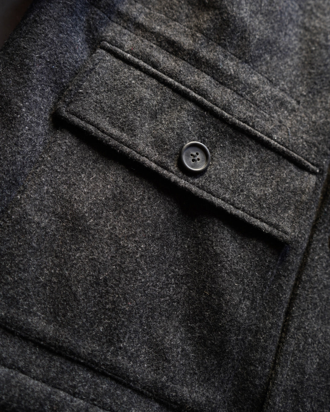 90s GRIND acrylic wool shawl collar design jacket