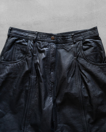 together design leather shorts