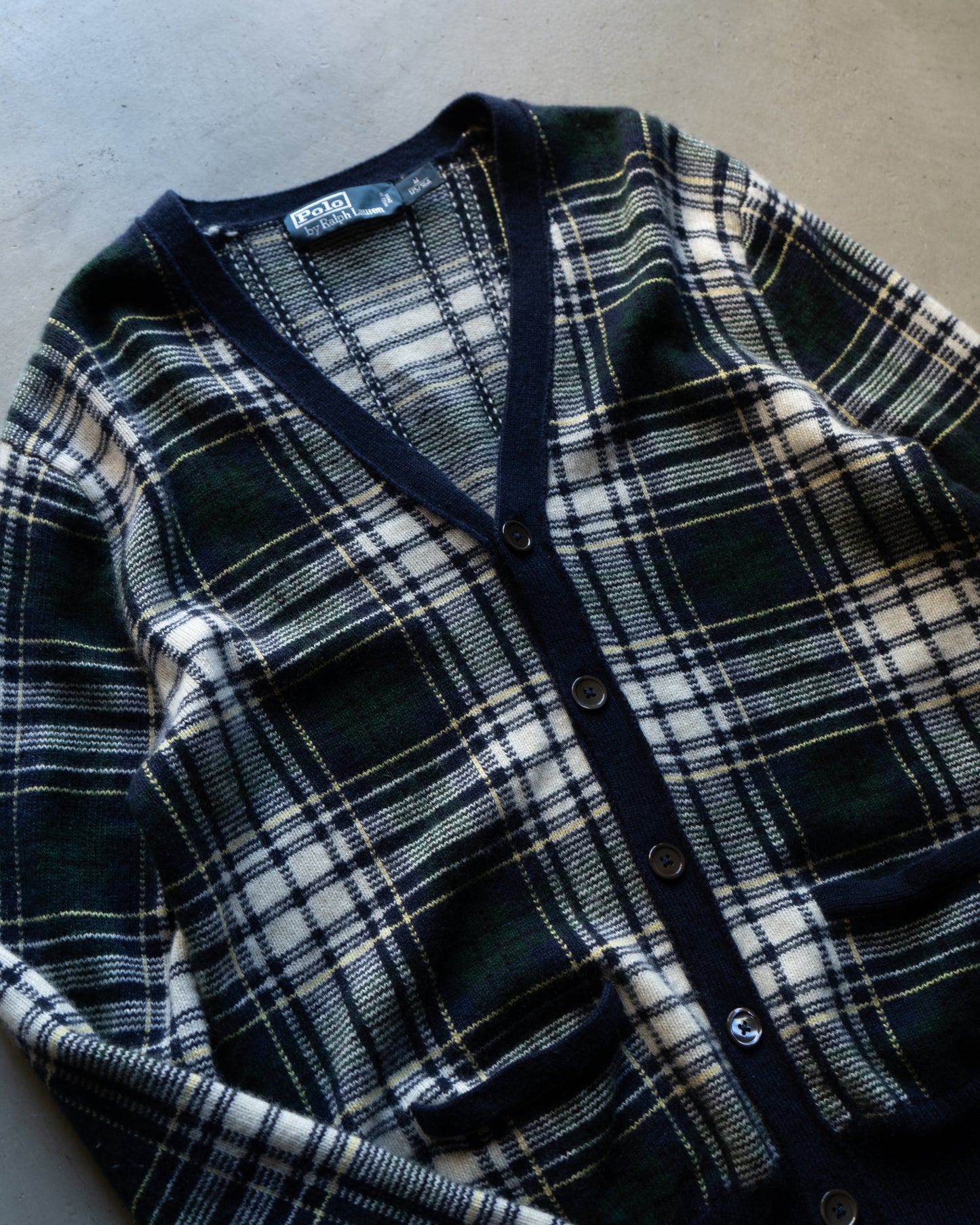 Ralph Lauren cashmere check cardigan