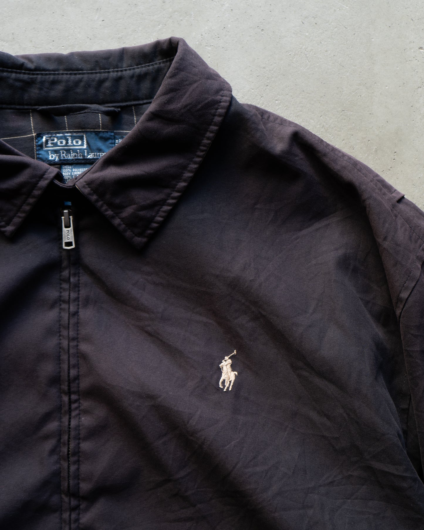 Ralph Lauren logo design sun faded swing top