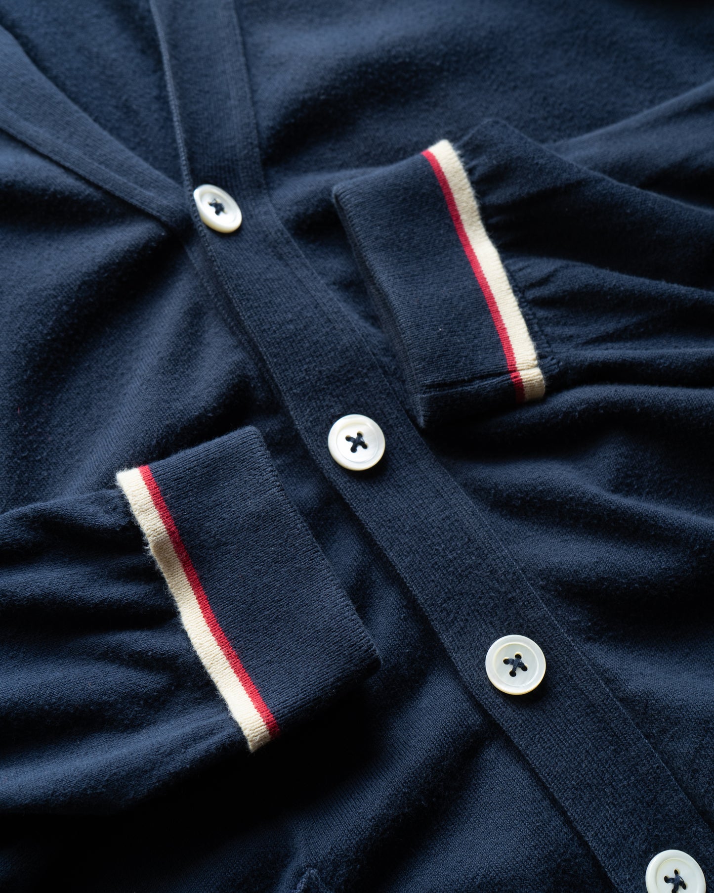 Ralph Lauren cotton design cardigan "made in Great Britain"