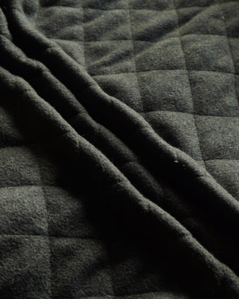 HUSKY wool switching quilting jacket