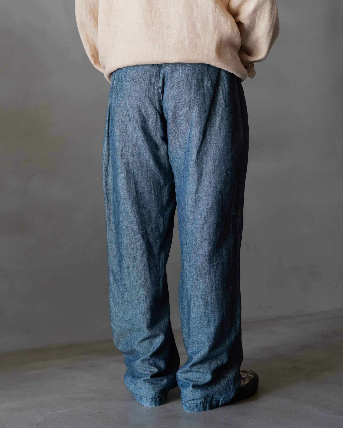 CIMARRON Indigo dyed linen easy pants