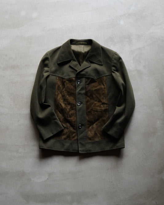 vintage switching swede design 2pocket jacket