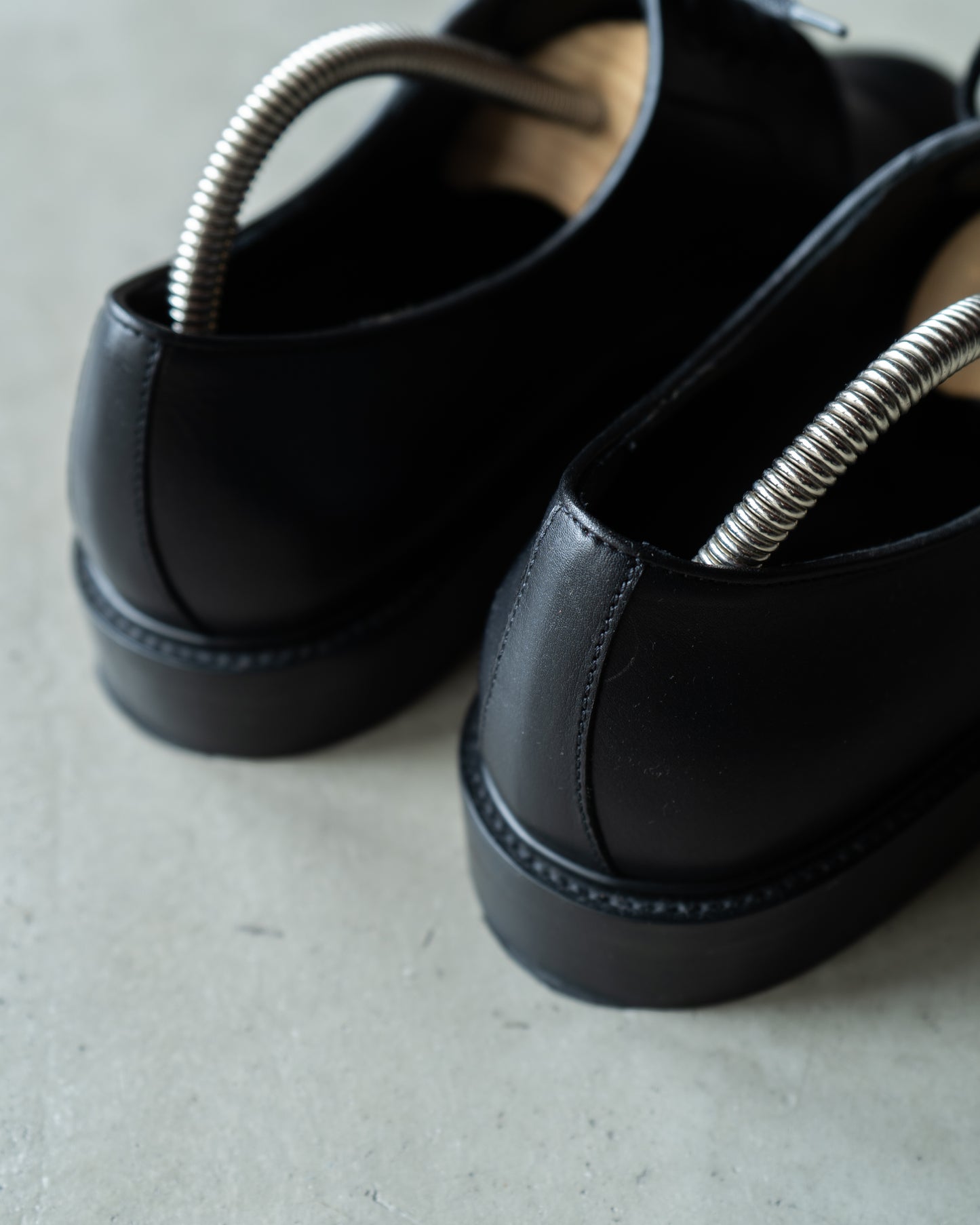 LOEWE plane toe leather dress shoes "made in italy"