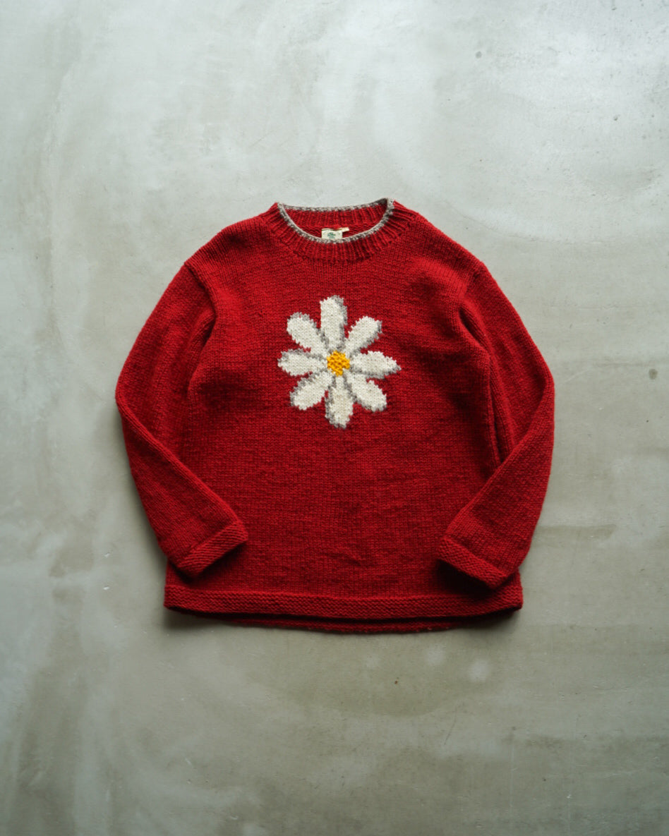 PACHMAMA flower pattern hand knitting ecuador knit