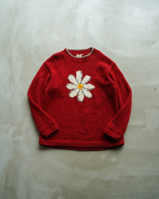 PACHMAMA flower pattern hand knitting ecuador knit