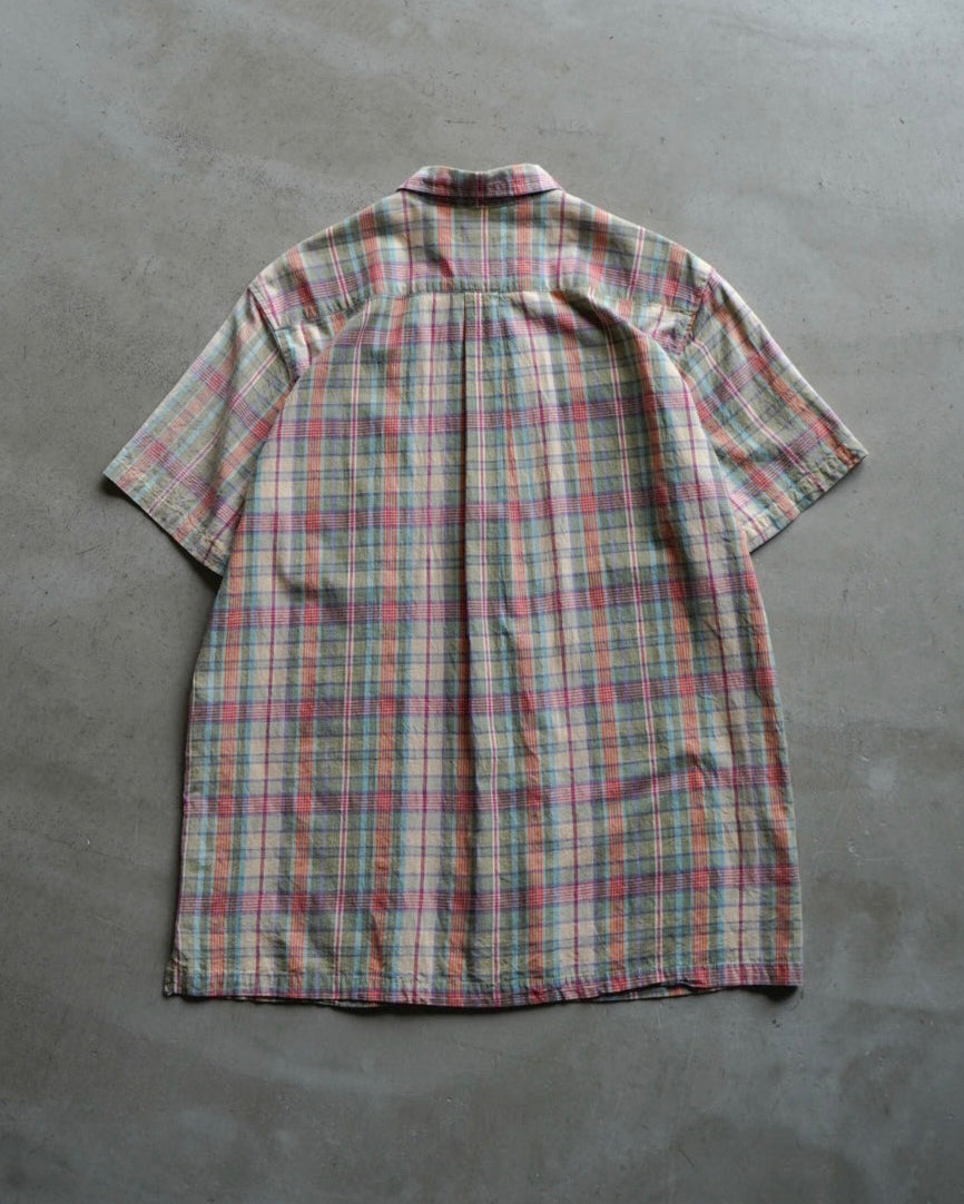 C.P. Company Multi Color Check Zip up Over shirt