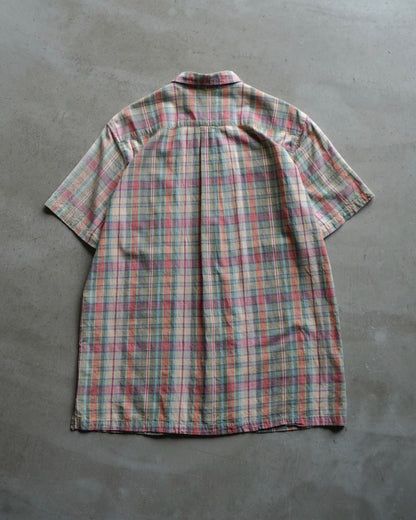 C.P. Company Multi Color Check Zip up Over shirt
