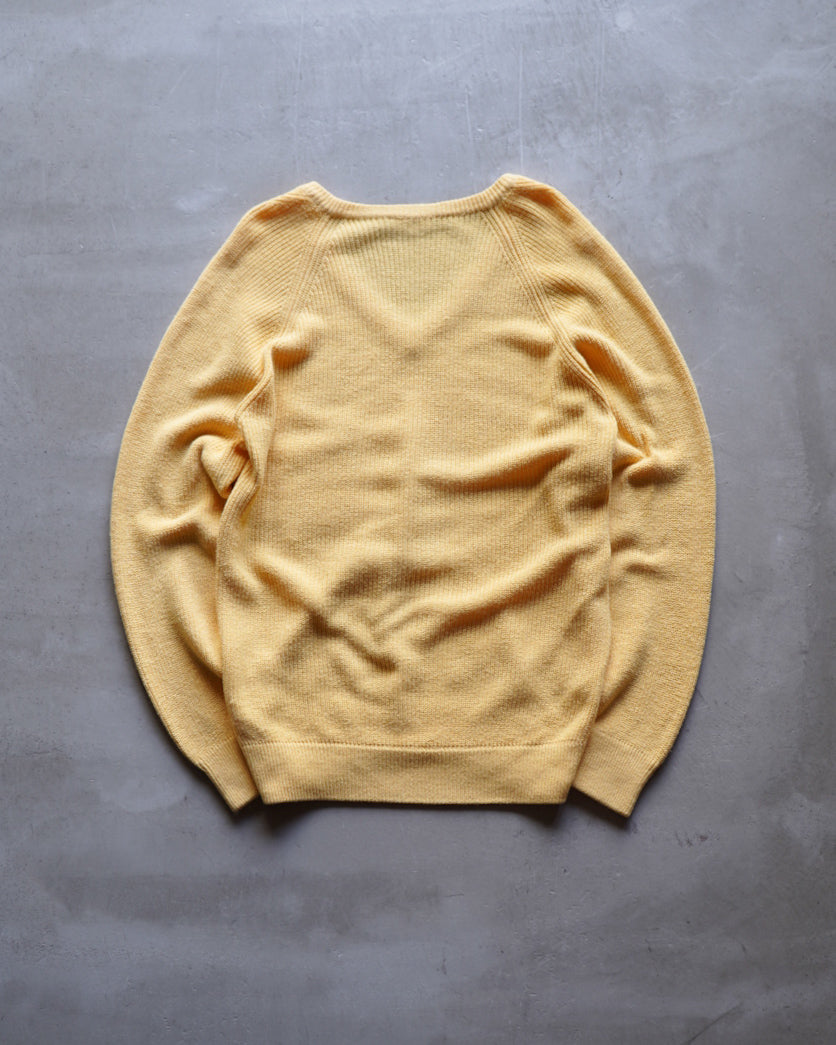 v neck design cotton acryl knit sweater