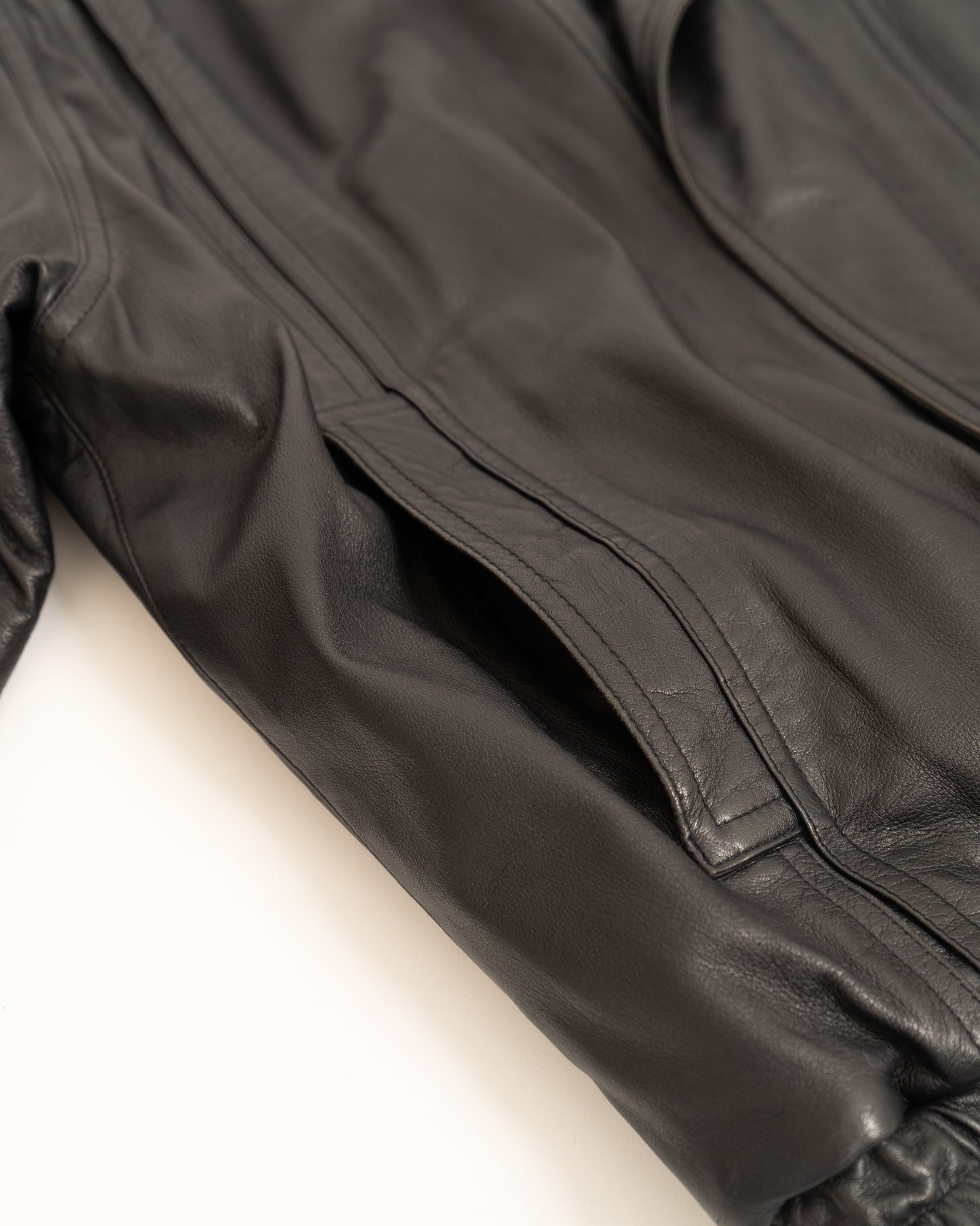 LANVIN front fly design leather jacket