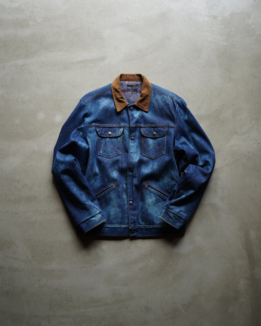 Wrangler bleached denim blanket liner jacket
