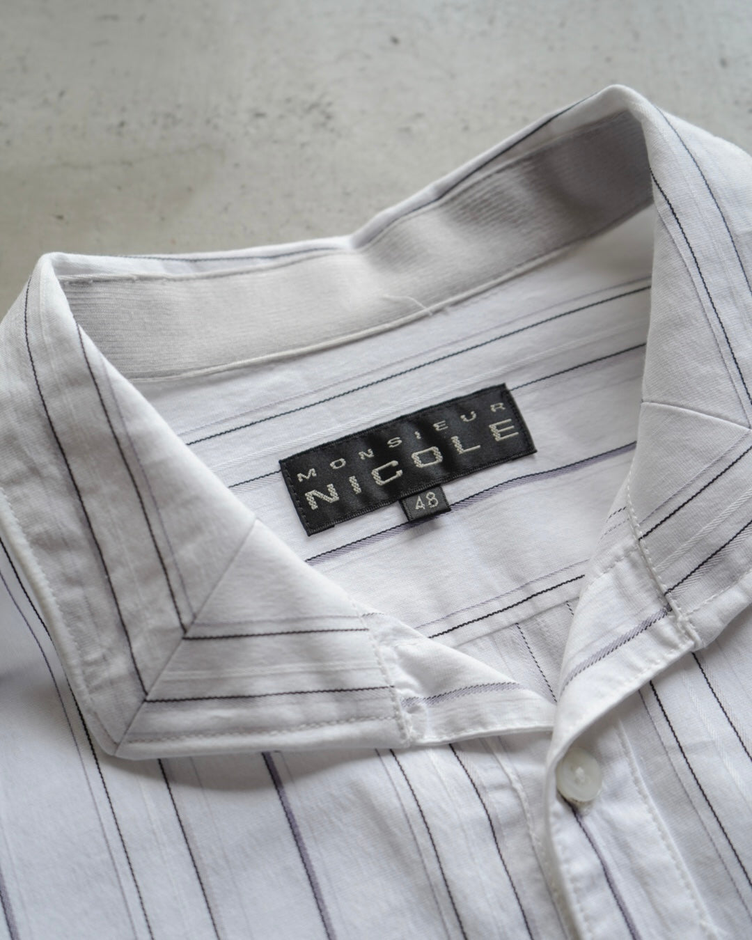 MONSIEUR NICOLE stripe design L/S shirt