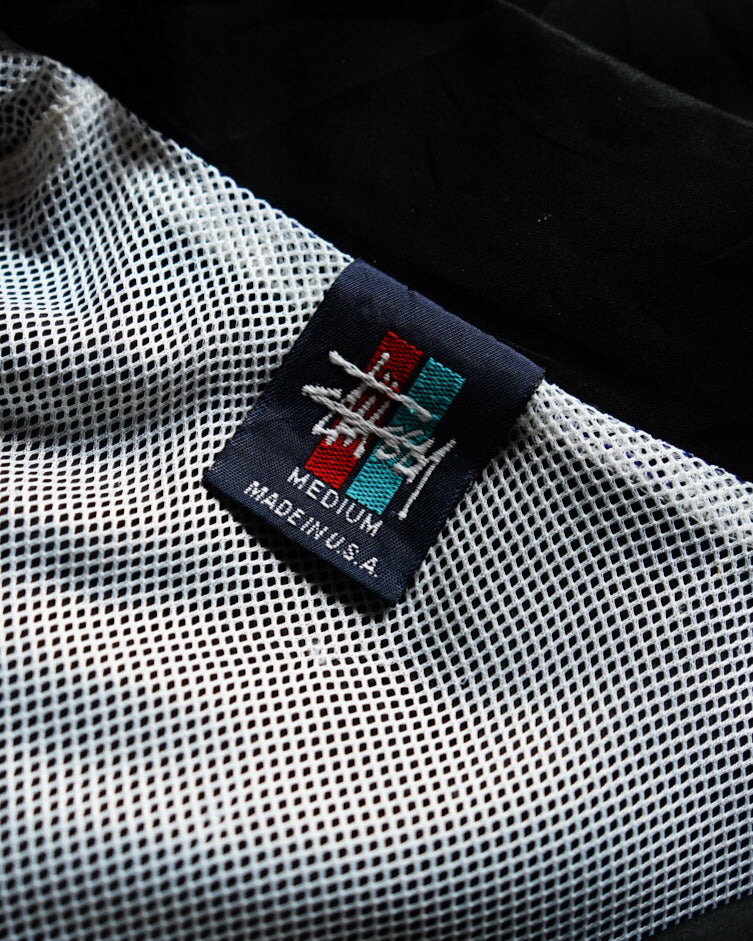 90s old stussy sports nylon zip-up jacket